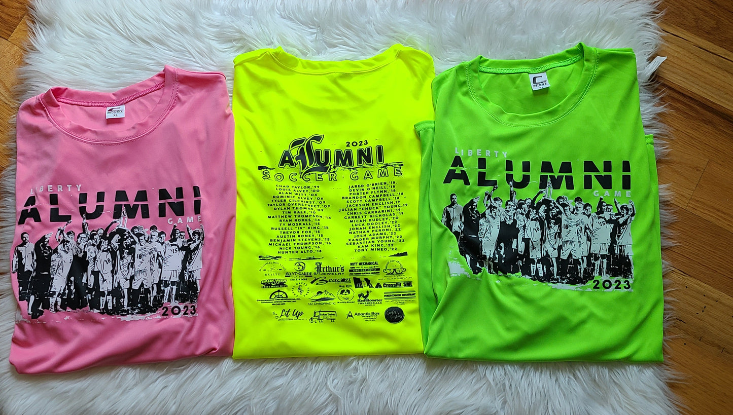 Lhs Alumni soccer all shirts are front and back!