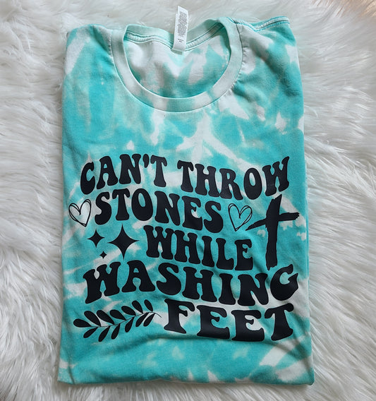 Can’t throw stones while washing feet