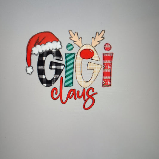 Custom any name claus with Names down sleeve