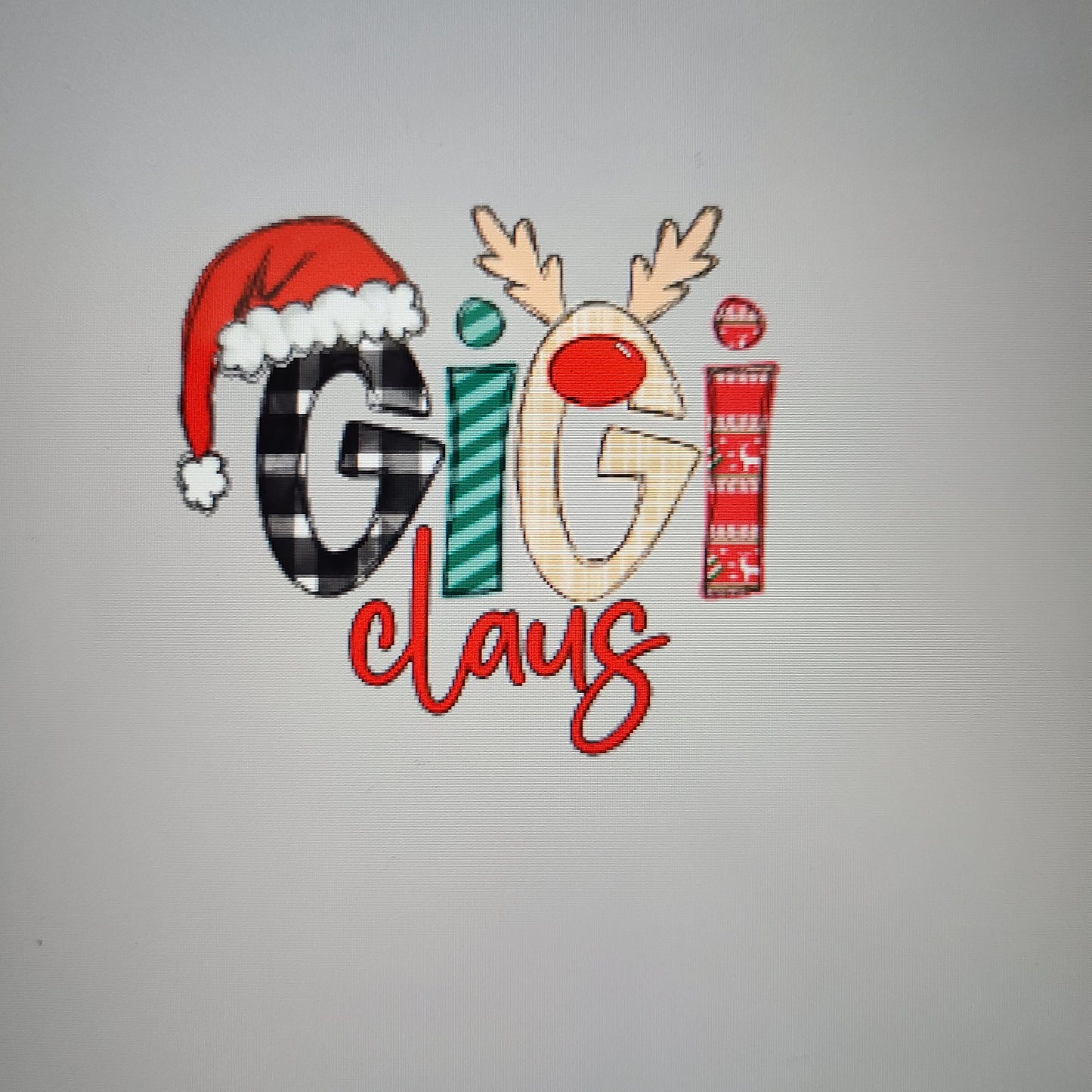 Custom any name claus with Names down sleeve