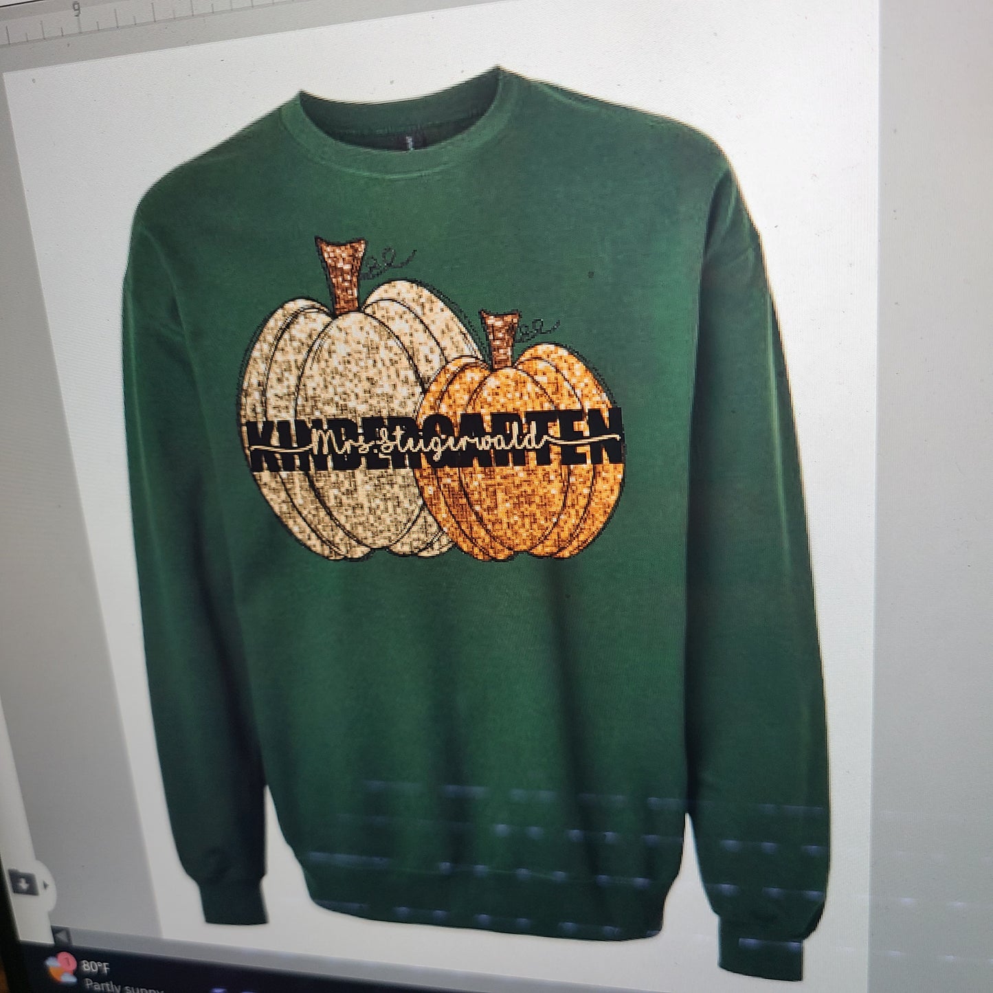 Personalized any names with sequin pumpkins