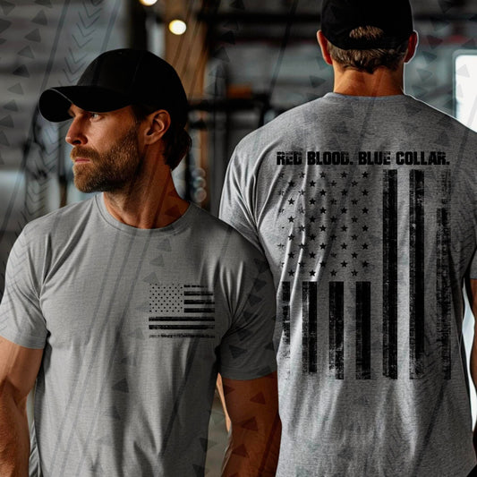 Red Blood Blue Collar Front & Back