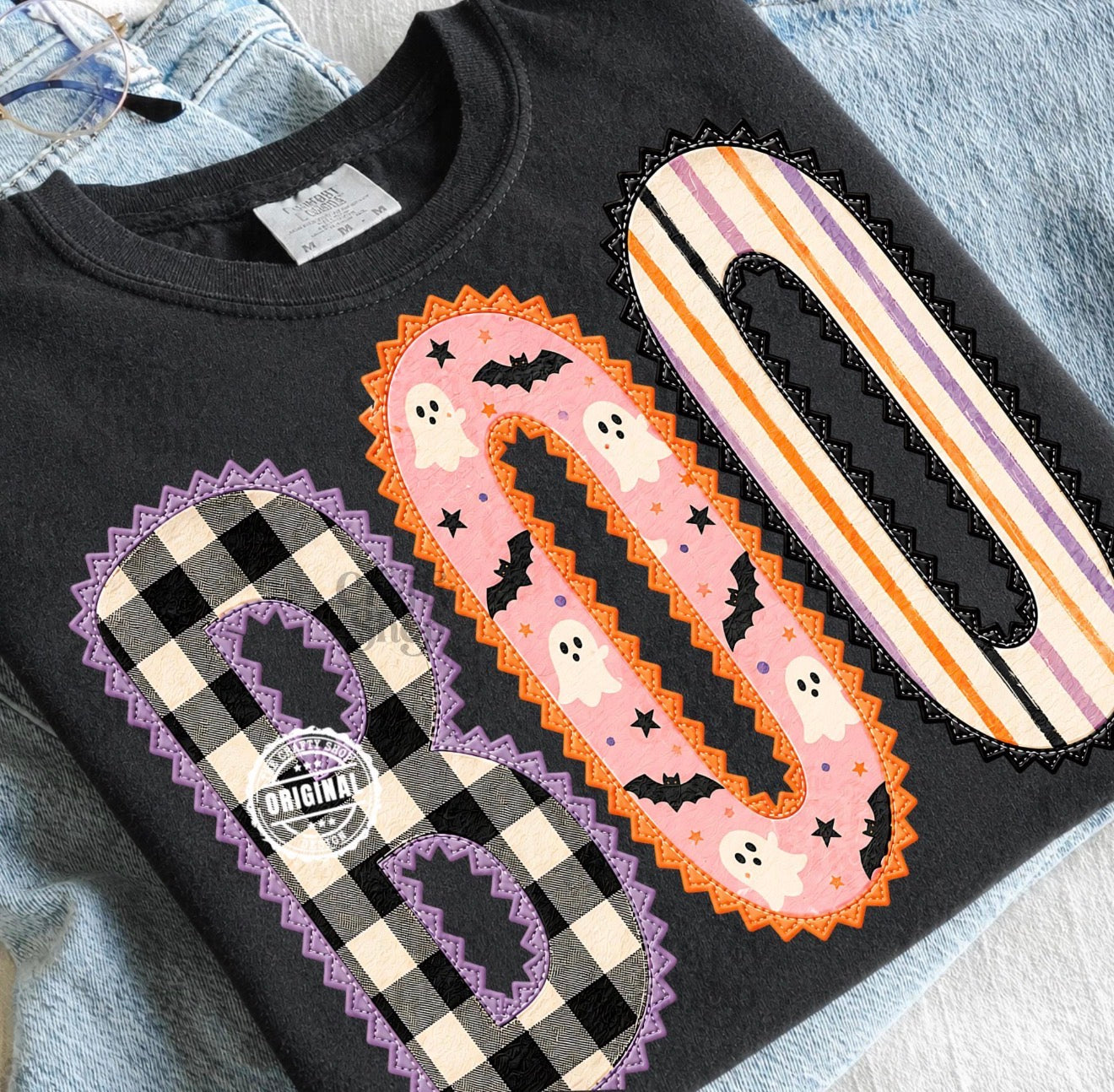 Boo Halloween Patchwork