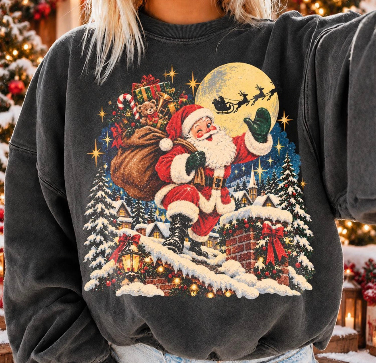 Retro 90’s Christmas Santa