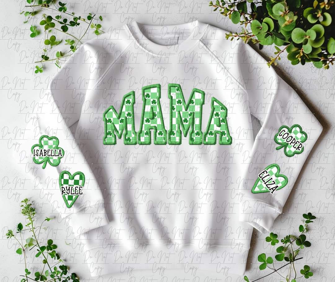 Custom Mama shamrocks
