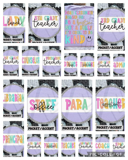 Dear Classmate Behind me front and back (please add name of front you want with your color option)