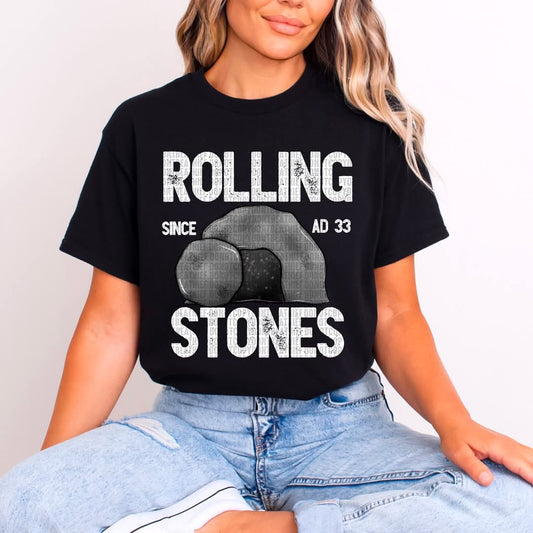 Rolling stones (please specify white or black font)