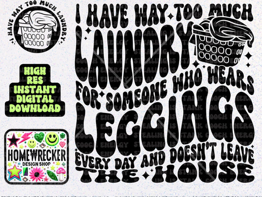 Way too much laundry front and back