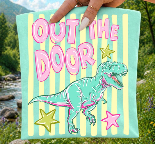 Out the door dinosaur