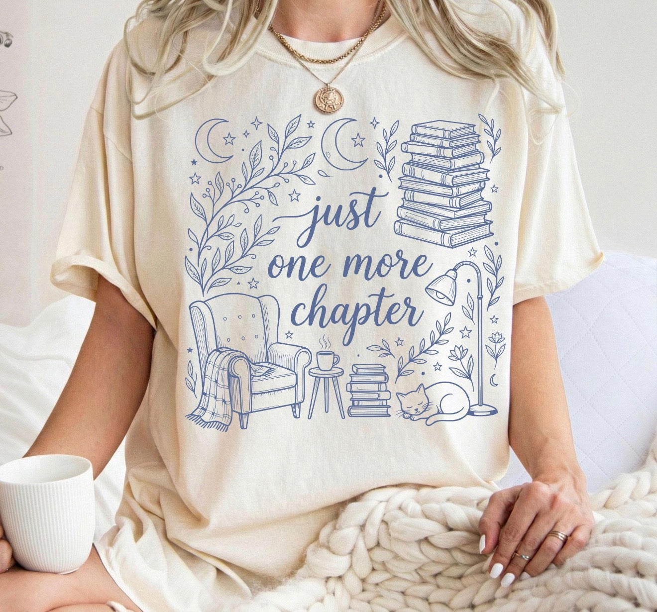 Just one more chapter blue font