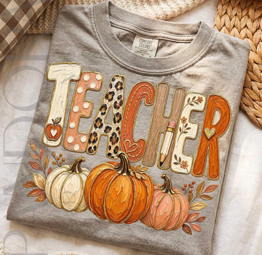 Fall Teacher Pumpkin