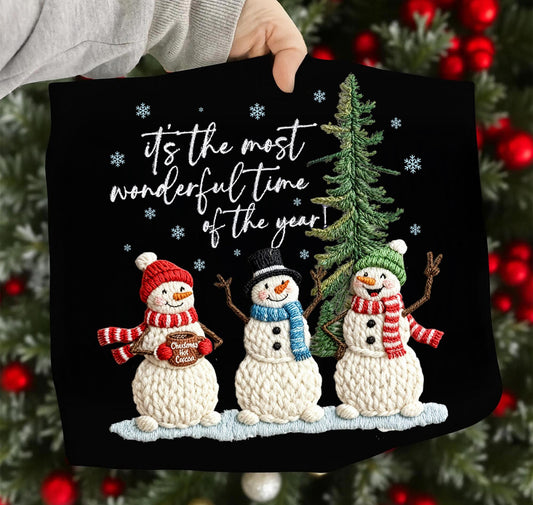 Yarn Most Wonderful Time of the Year Snowman