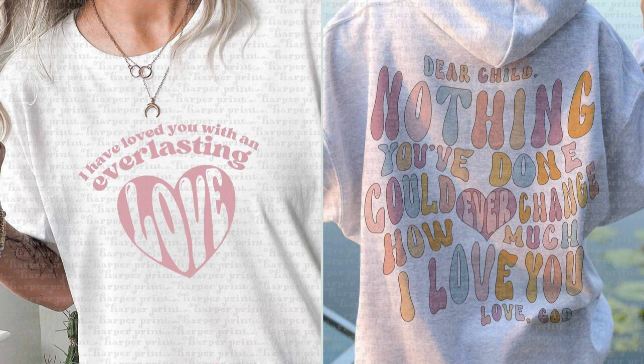 Everlasting love pink Front & Back