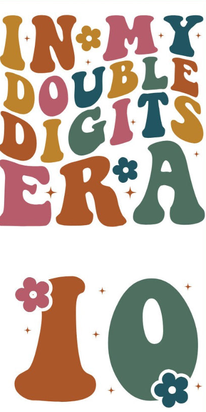 Double digit adult front back