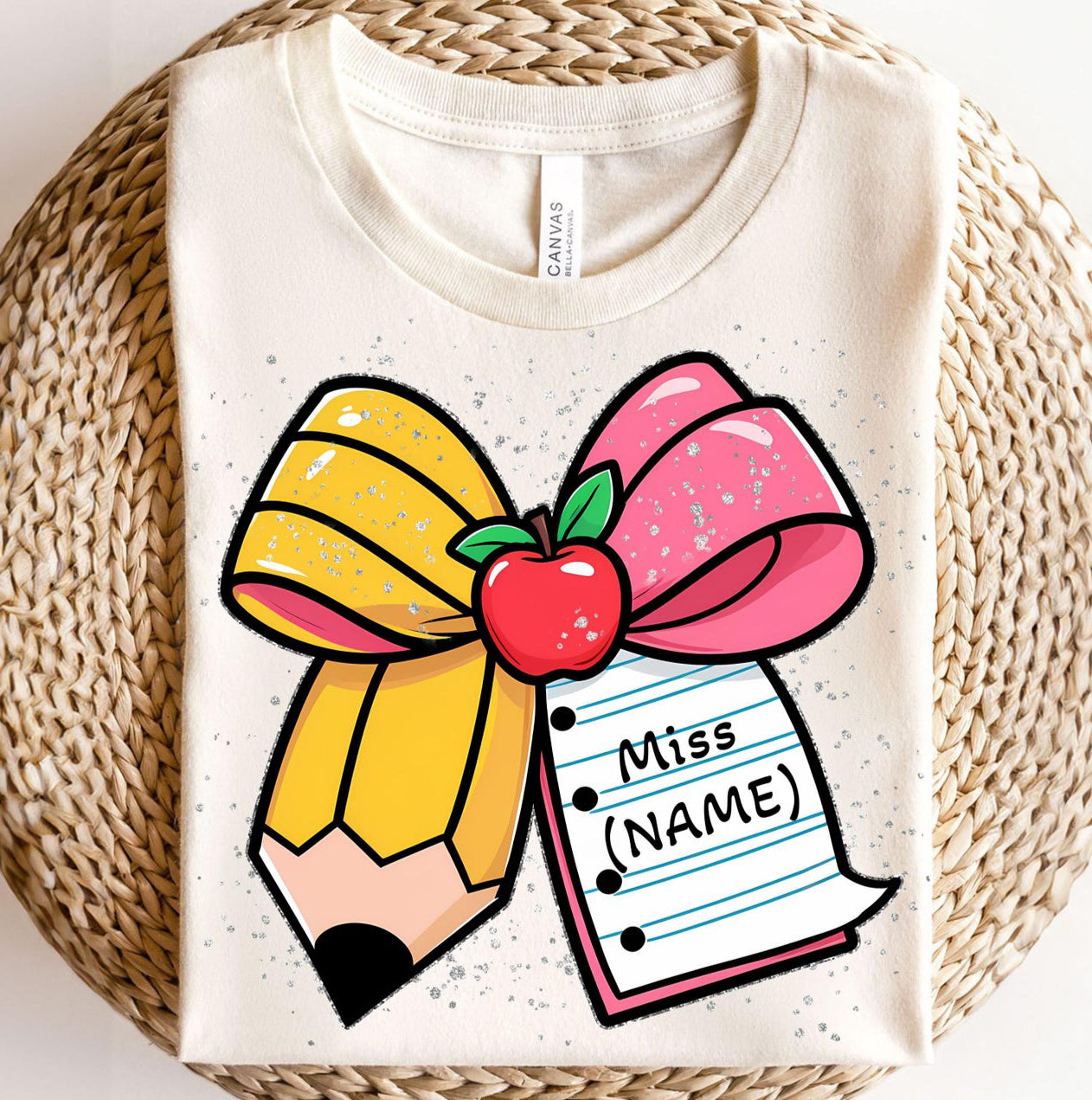 Custom Coquette Teacher Bow