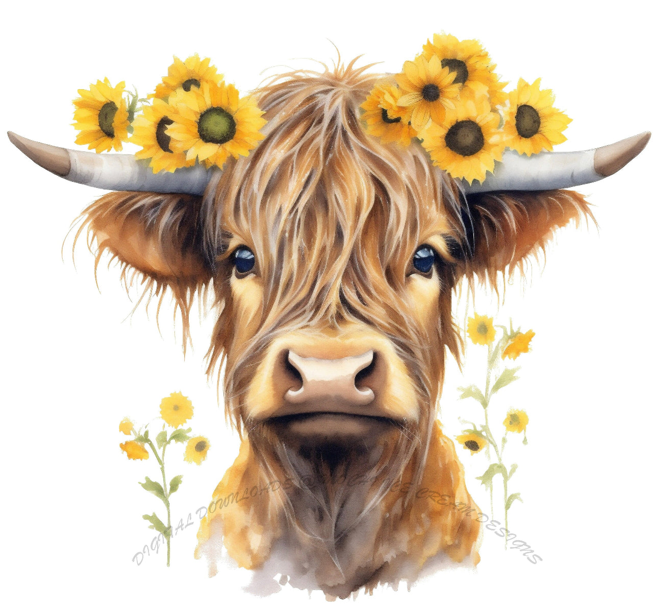 Sunflower Cow