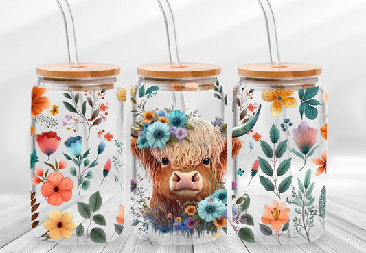 Floral Highland Libby Glass