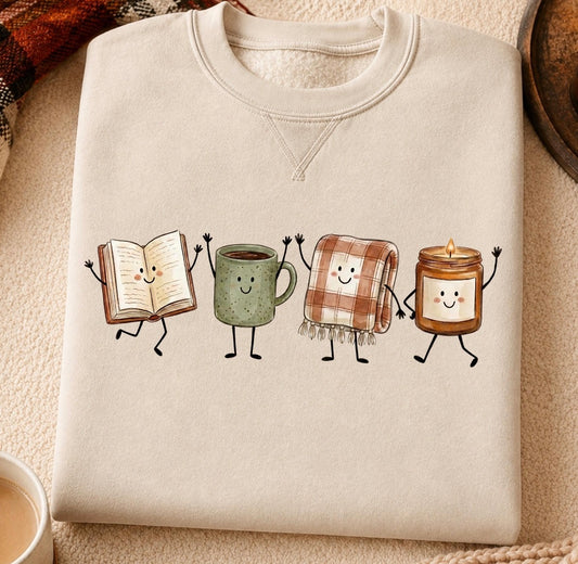 Cute Book Lover Fall