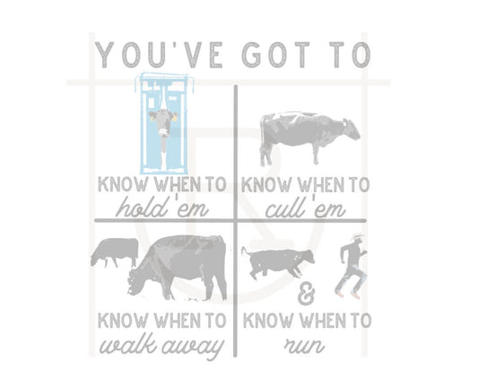 Know when to hold em