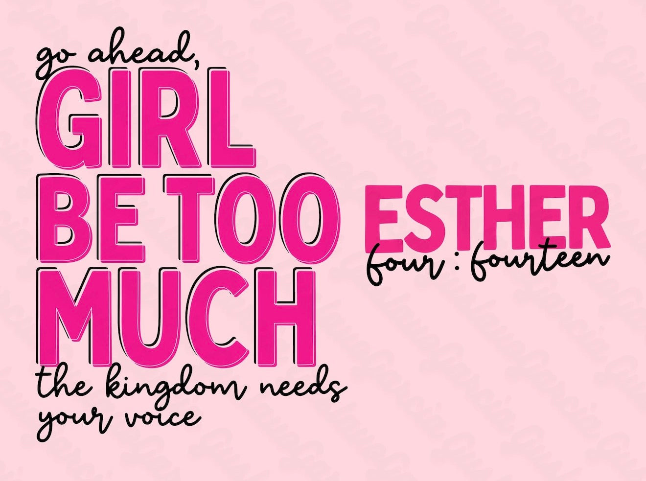 Esther 4:14 Front/Back