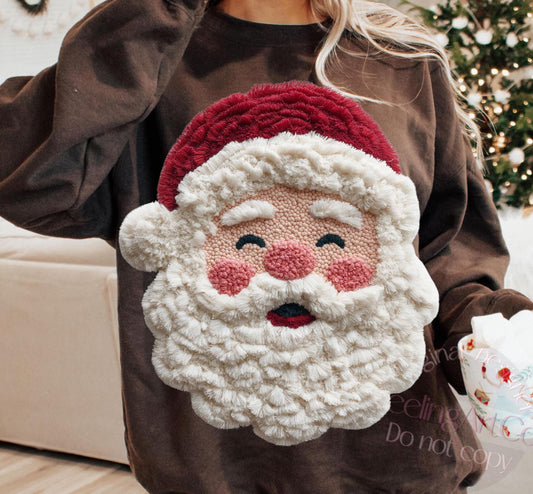 Yarn Santa Face
