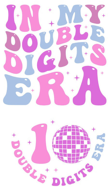 Youth double digits front back