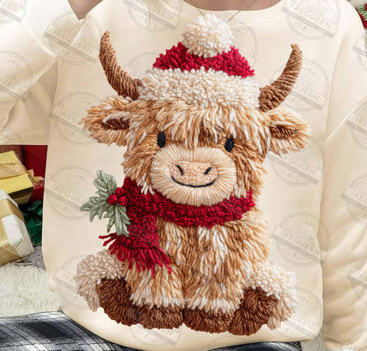 Youth Yarn Highland Cow Christmas