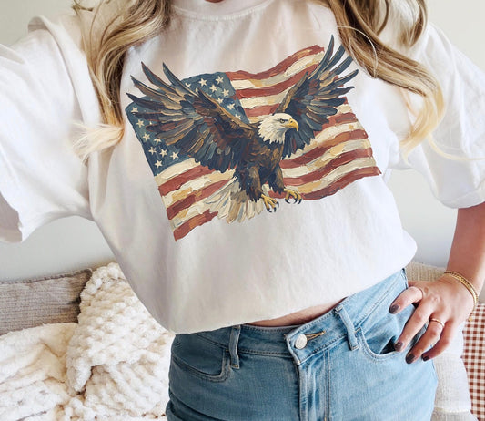 Patriotic Bald Eagle