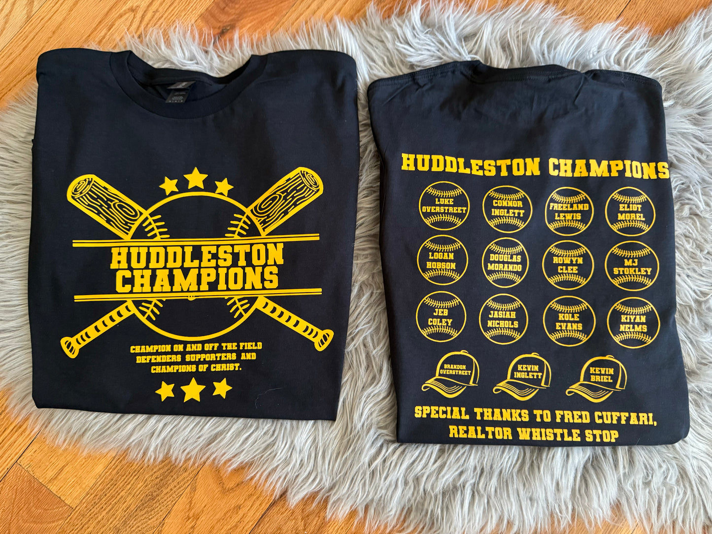 Huddleston Champions Front/Back