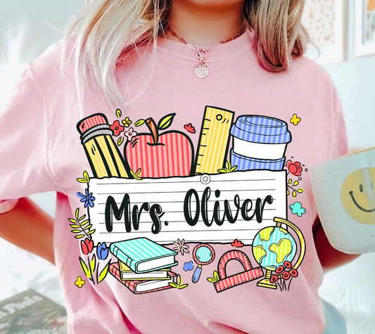 Custom Teacher Name
