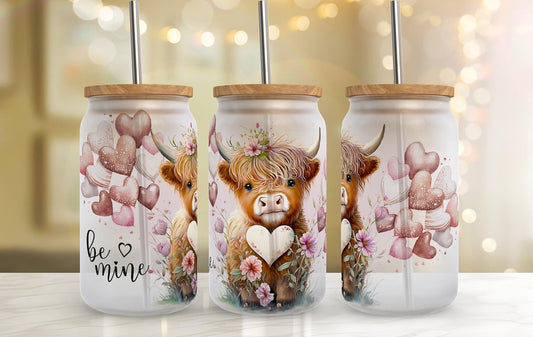 Valentine Cow Libby Glass
