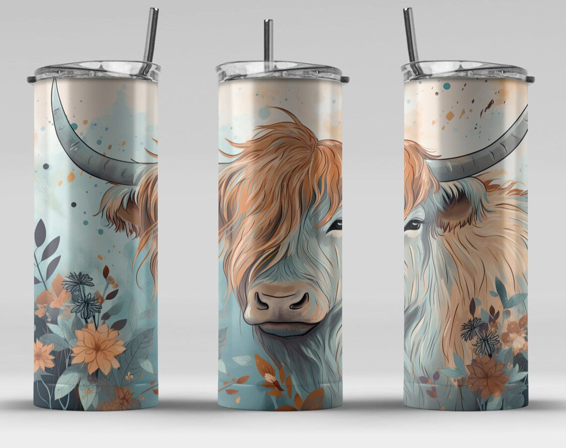 Boho Highland Tumbler
