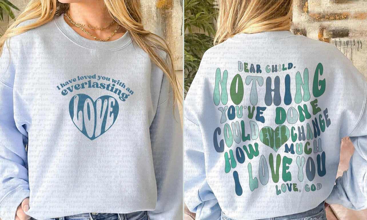 Everlasting love blue Front & Back