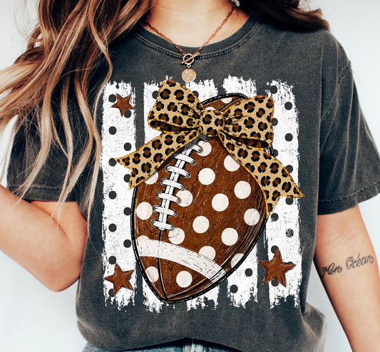 Striped Football Polka Dot