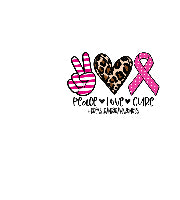 Breast Cancer Awareness Peace Love Cure