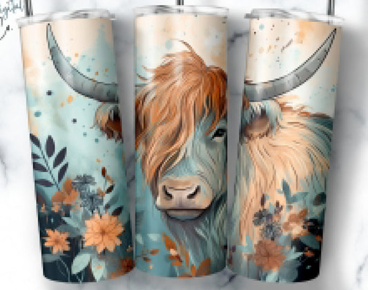 Boho Highland Tumbler