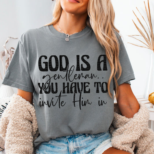 God is a gentleman