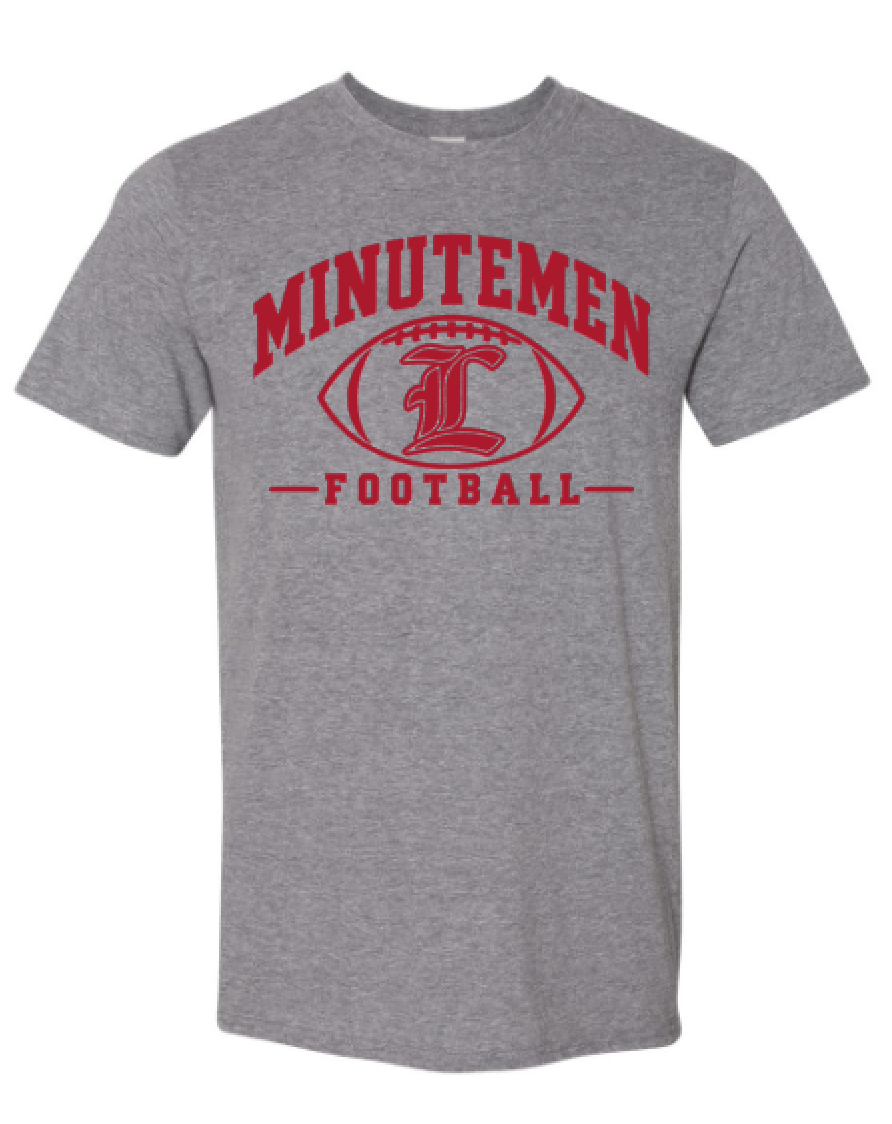 Minutemen Football - Red Font