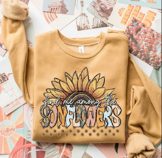 Among Sunflowers