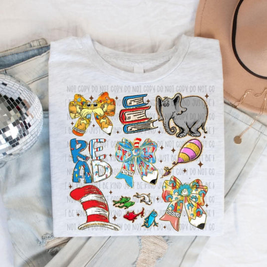 Reading character kids