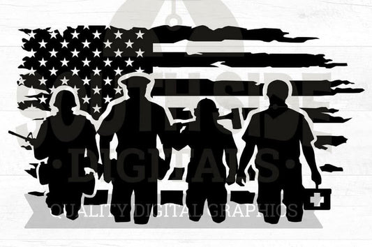 First responders flag