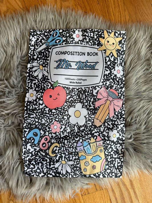 Custom Teacher Composition Flag