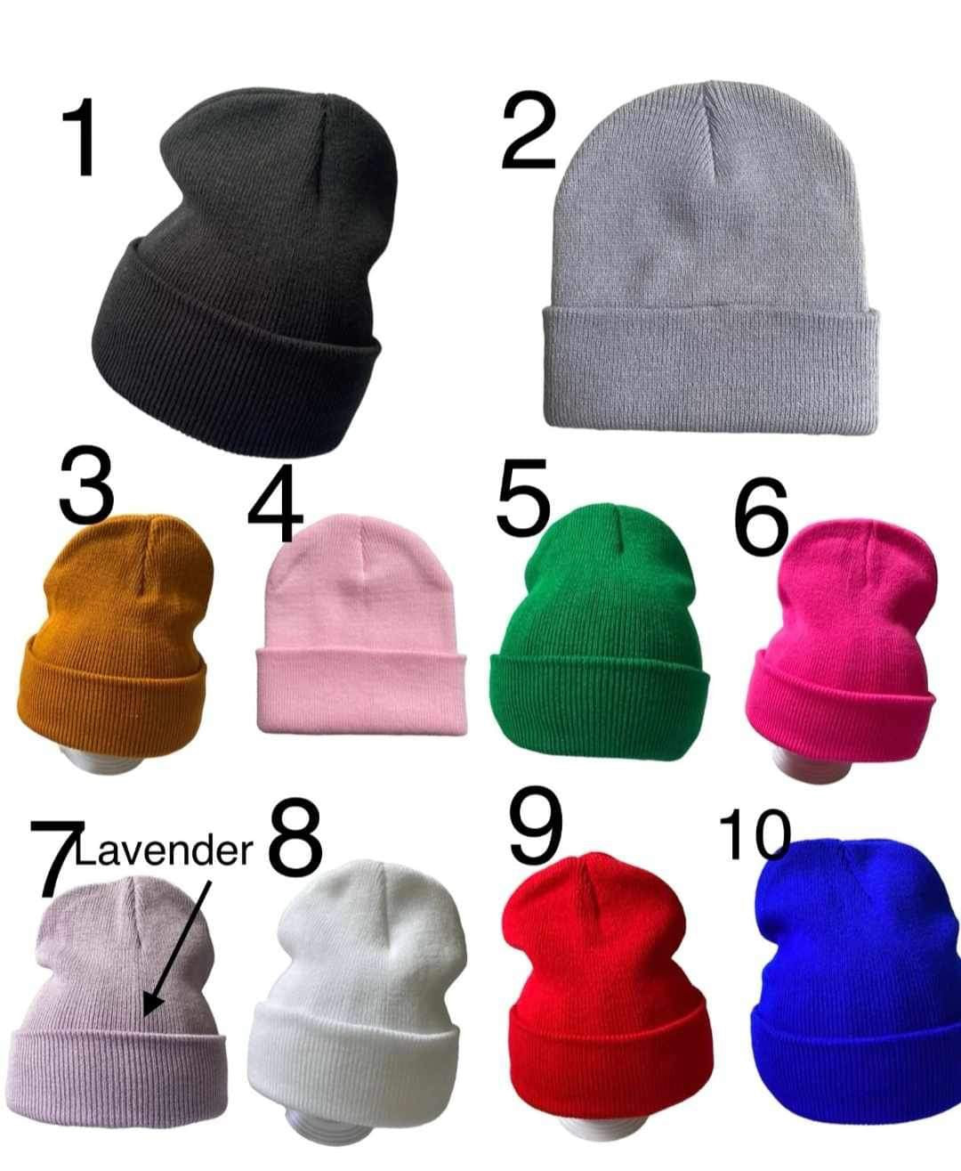 Leather Patch Name Beanies