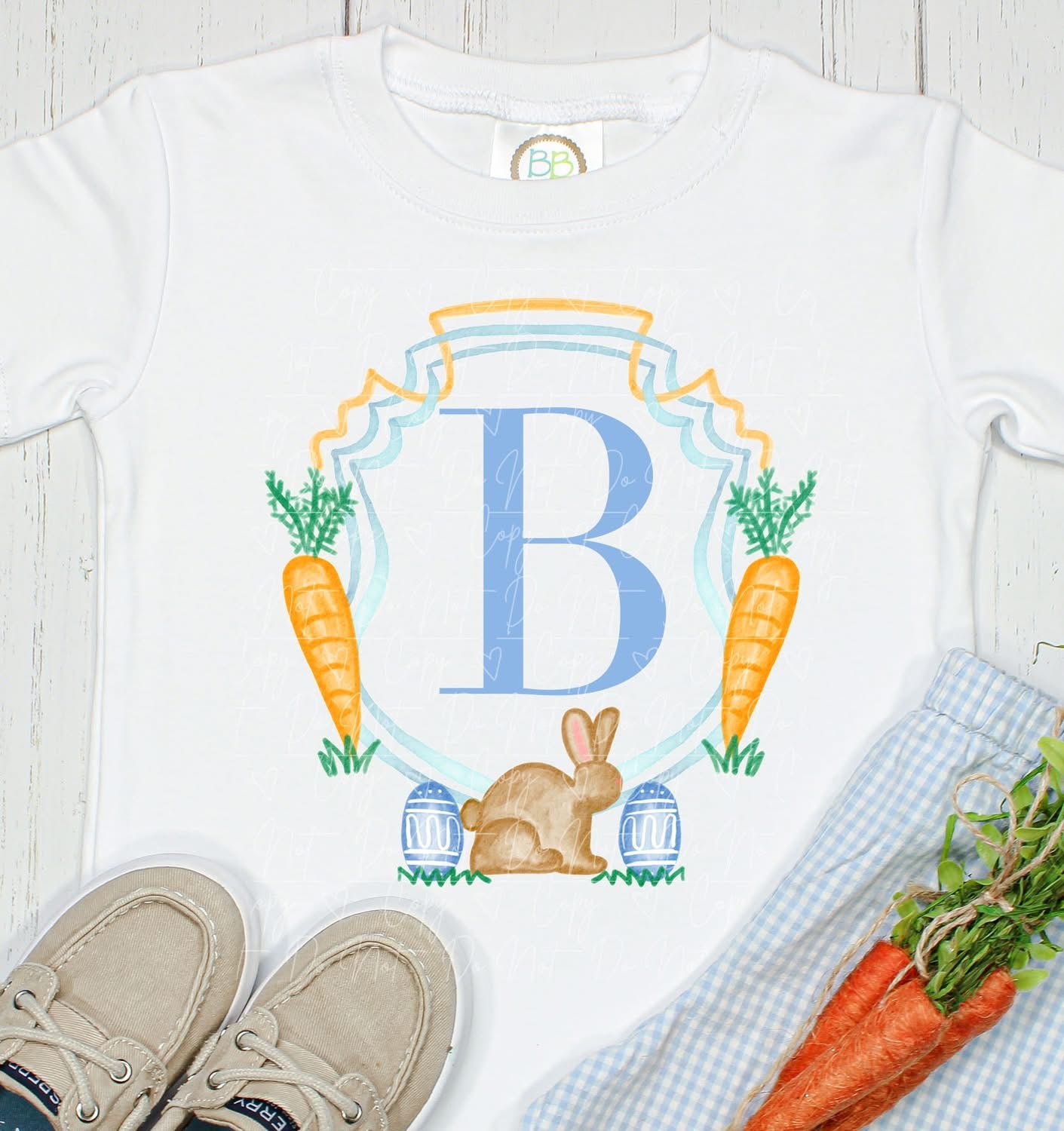 Custom Letter Boy Easter Youth