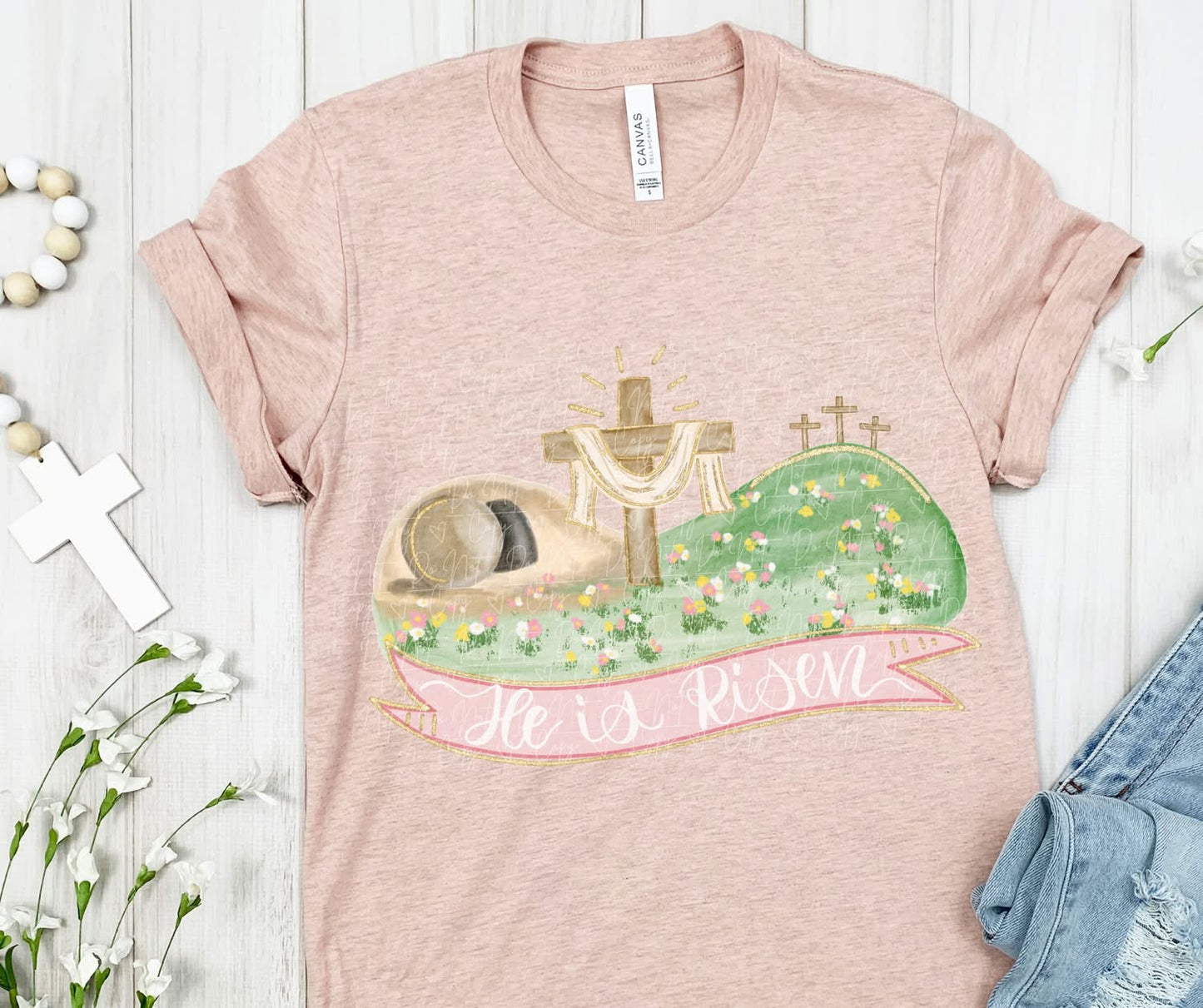 Pink He is Risen Youth