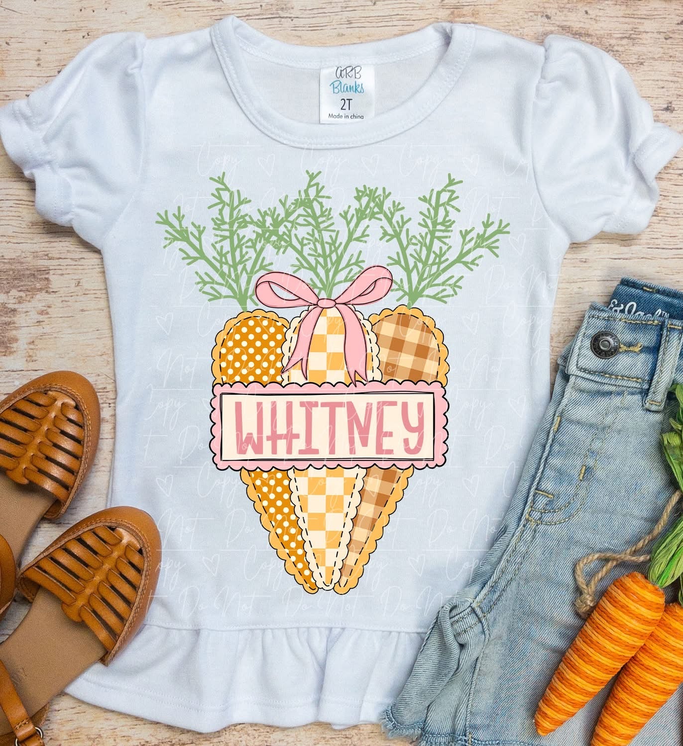 Custom Name Girl Carrot Youth