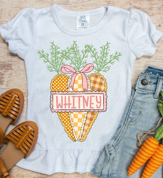 Custom Name Girl Carrot Youth
