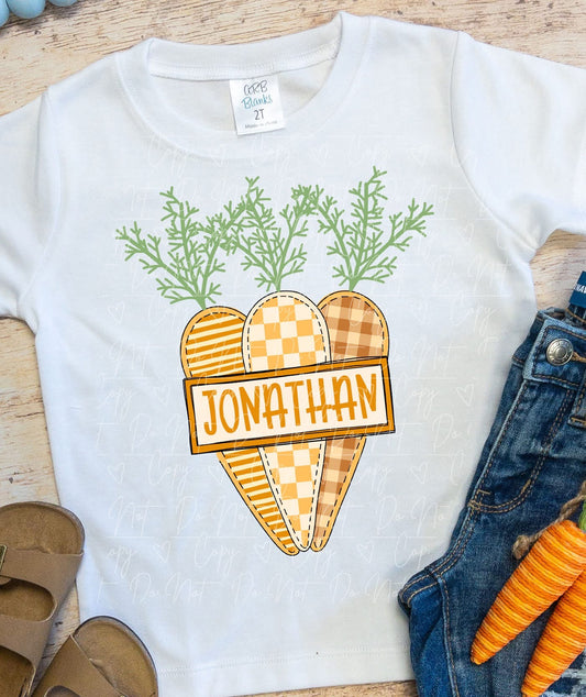 Custom Name Boy Carrot Youth