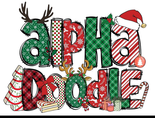 Personalized Christmas Tree Doodle