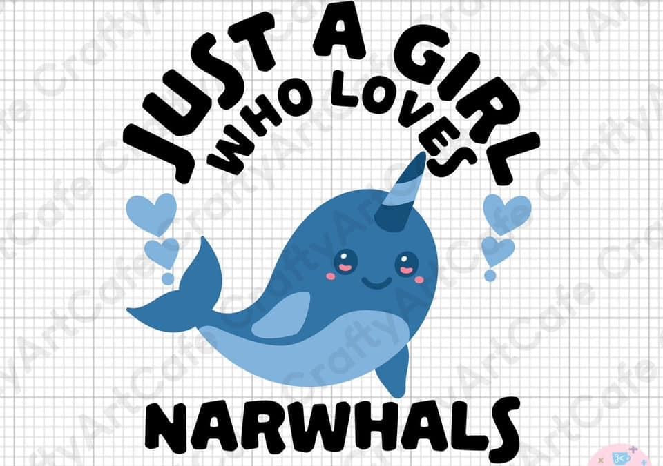 Girl who loves narwhals